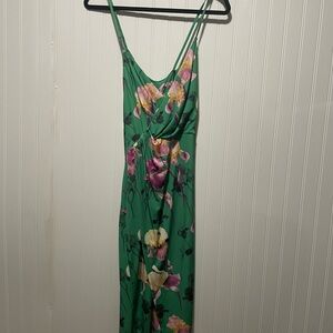 ASOS Maxi Dress in Green and Pink